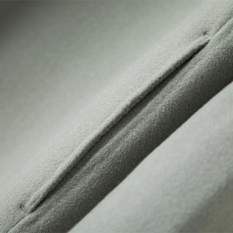 

In 2020, 100%wool autumn/winter fashion woollen coat for women, medium length over the knee woollen coat for women, Hepburn styl