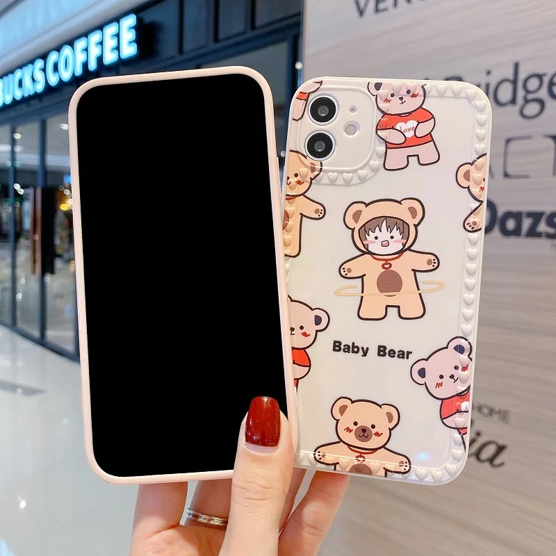 

Luxury Cartoons Soft Back Cases Leopard Print Phone Case for Iphone 6 7 8 Plus 12 11 Pro X Xs Max XR Colorful Fashion Shell Case