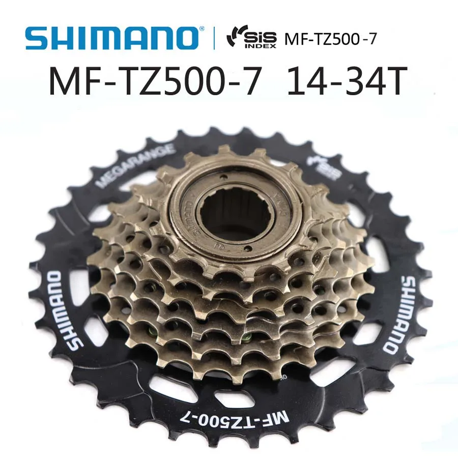 14-34T no box SHIMANO MF TZ500 7 Скорость механизм трещотки для велосипеда 14-28T 14-34T Звездочка MTB Дорожный велосипед Велоспорт велосипед Запчасти - Цвет: 14-34T no box