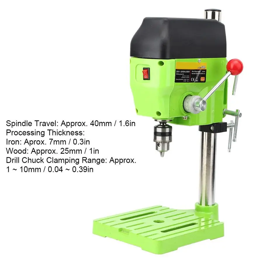 Mini Bench Drill Stand Table DIY Metal Wood Drilling Electric Machine 5169A EU Plug 220V High Quality | Инструменты