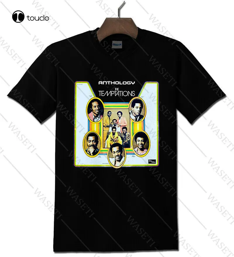 

The Temptations Anthology Album Cover Black T-Shirt Tee Shirt Custom Aldult Teen Unisex Digital Printing Xs-5Xl