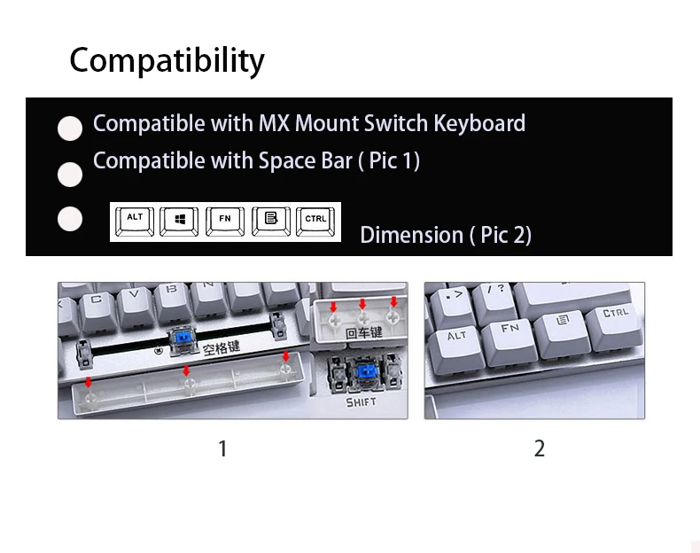 Низкий профиль Keycap Набор для Cherry MX с подсветкой механическая клавиатура Crystal Edge дизайн с ключом съемник инструмент для удаления