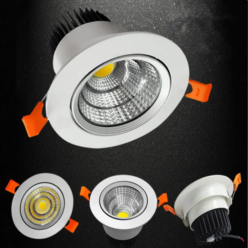 Новинка 1 шт. круглый встраиваемый cветодиодный Светильник Downlight светодиодный