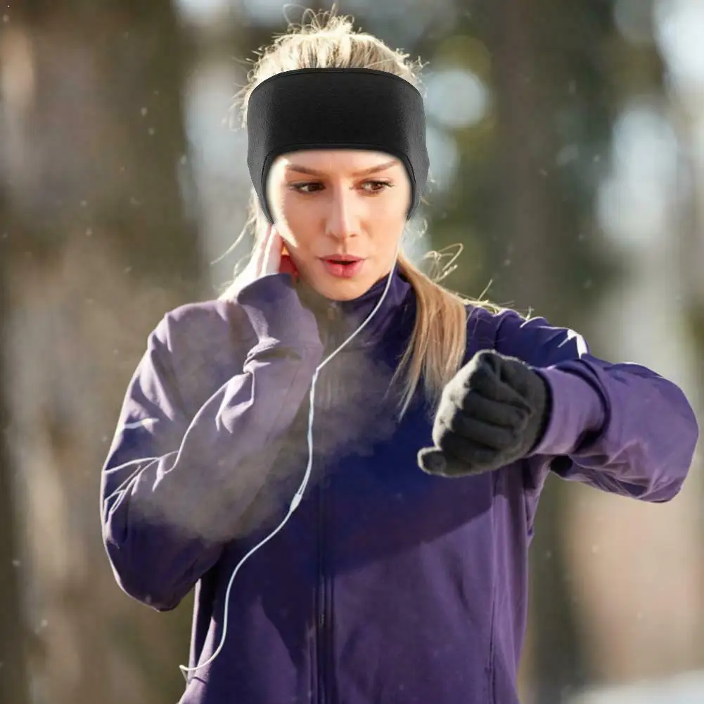 

Outdoor Windproof Warm Headband For Yoga Running Fitness Warm Sweatband Windproof Warm Women Sweatbands Sports A7V2