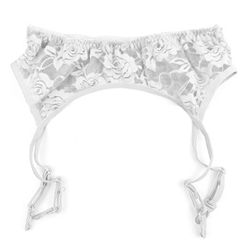 Женский сексуальный свадебный пояс для чулок кружевной верх прозрачные подтяжки