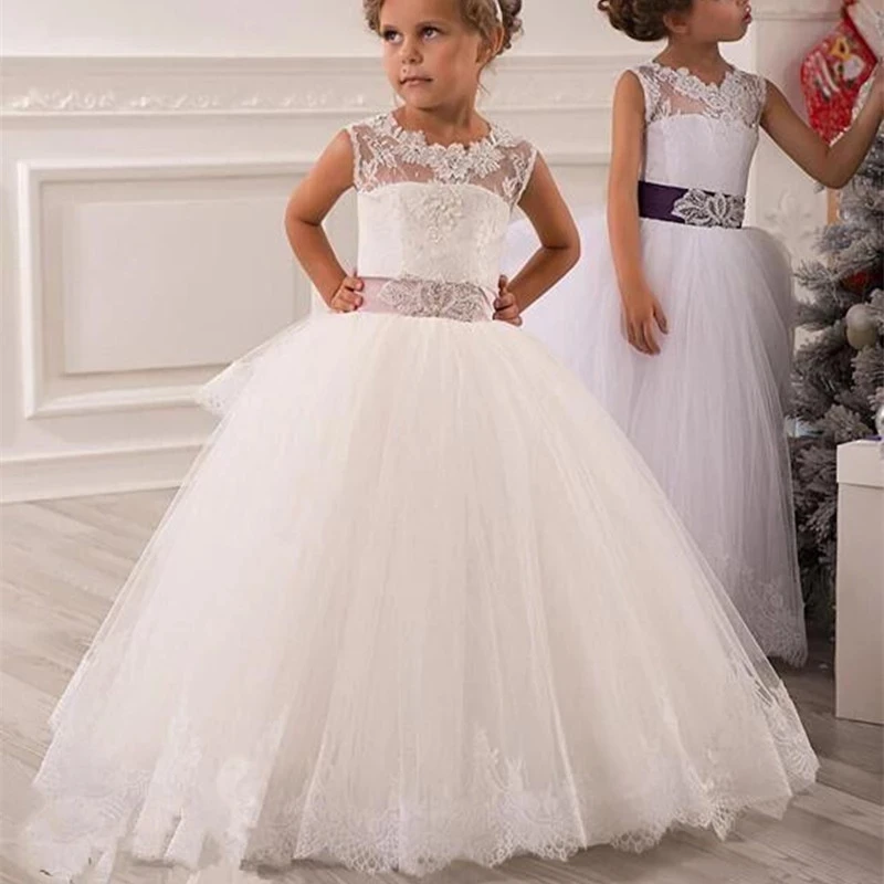 

Flower Girl Dresses for Wedding Birthday Pageant Holy First Communion Dress Children Clothing Garments