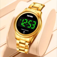 skmei brand women watches fashion touch screen led digital wristwatches waterproof ladies girls gold clock relogio feminino