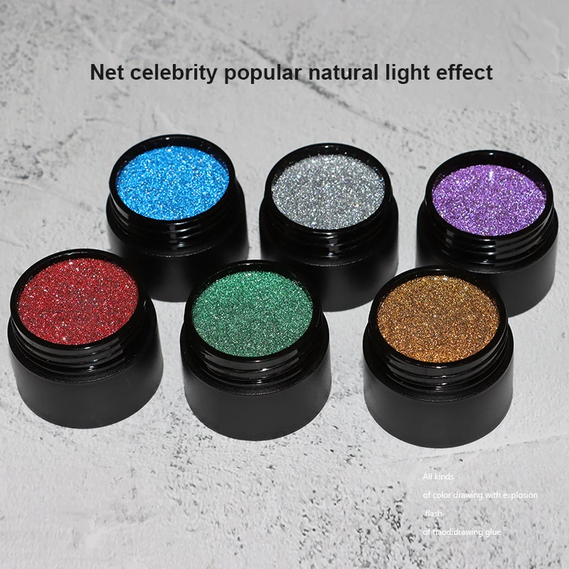 12 Цветов нейл арта паук Гель Дизайн Покраска ногтей УФ лак супер сильный стрейч