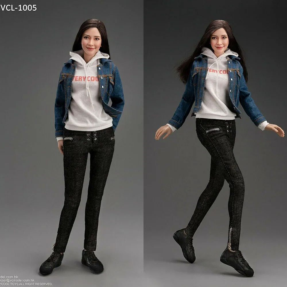 

VERYCOOL VCL-1005 1/6 Scale Denim Casual Wear Suit Fit 12" Female Action Figure Body Toys for Fans Collection