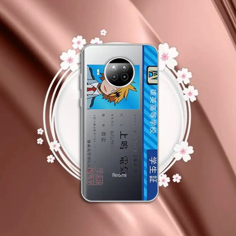 

My Hero Academia Midoriya Phone Case Transparent for Xiaomi mi Redmi note 10 t 8 9 pro lite 11 Samsung S 8 9 10 20 plus ultra