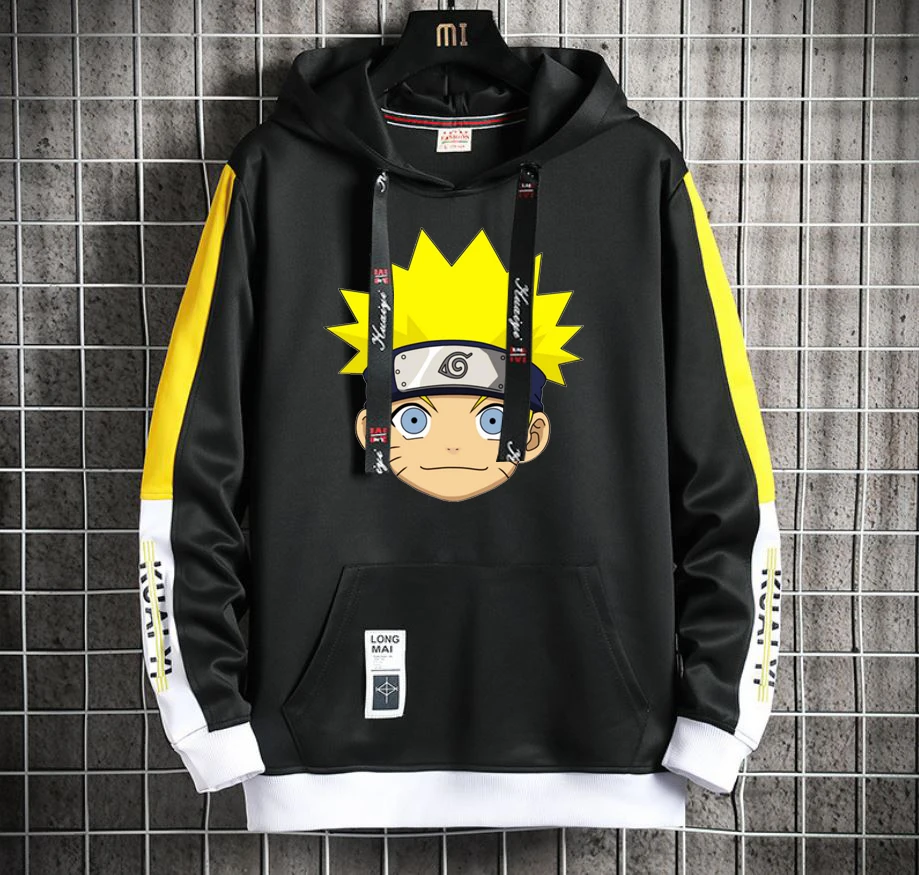 

anime NARUTO Hoodie Casual Fake Two-Piece jacket coat teenagers Popular Harajuku Hoodeds Pullover Streetwear