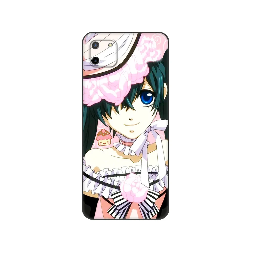 Задняя крышка для OPPO Realme C11 C20 C21 бампер с японским Аниме Черный Батлер Kuroshitsuji -