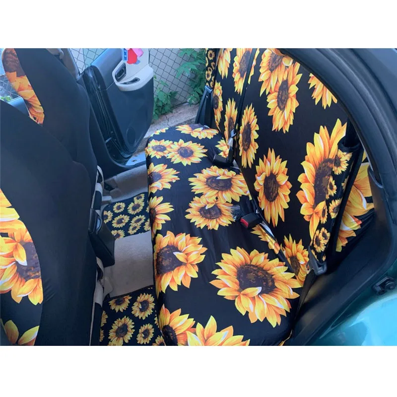 Verkauf INSTANTARTS Neueste Polynesian Plumeria Auto Zubehör Fahrzeug Sitzkissen Heavy-Duty Protector Abdeckungen Kissen Pad Matte Für Auto