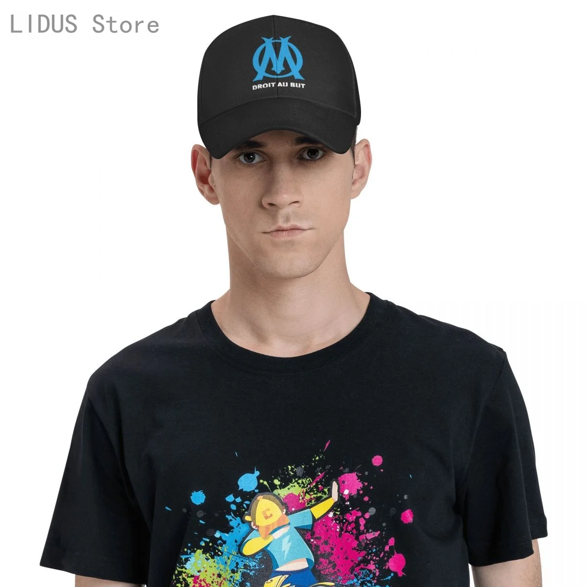 

Fashion hats DROIT AU BUT Printing baseball cap Men and women Summer Caps New Youth sun hat