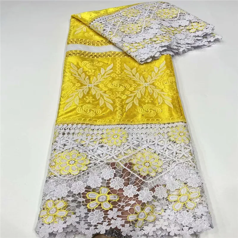 Темно-синие последние французские нигерийские кружевные ткани высокое качество