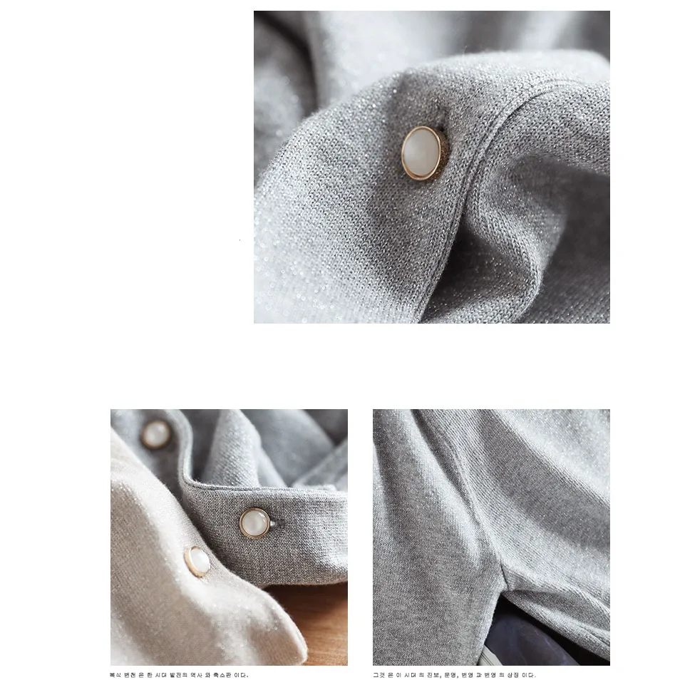 

Women Single Breasted Half Sleeve Sweater Solid color Spring& autumn Cardigan Half Sleeve All match Women Clothing