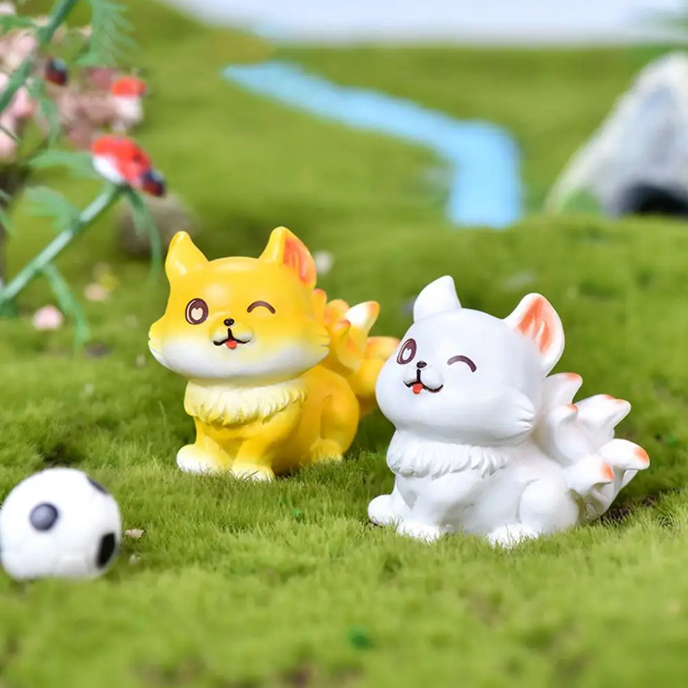 

Cartoon fox modeling resin crafts micro-landscape DIY succulent decoration ornaments bonsai ornaments garden decoration