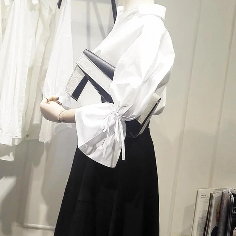 Рубашки женские свободные в японском стиле Простой повседневный универсальный