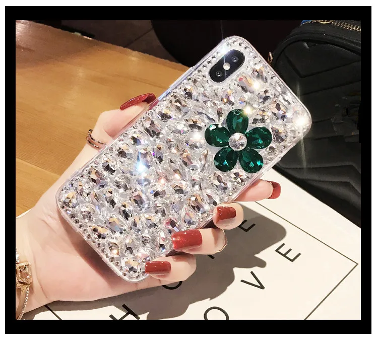 XSMYiss Bling милый Кристалл Алмазы горный хрусталь 3D камни чехол для телефона samsung A3 A5