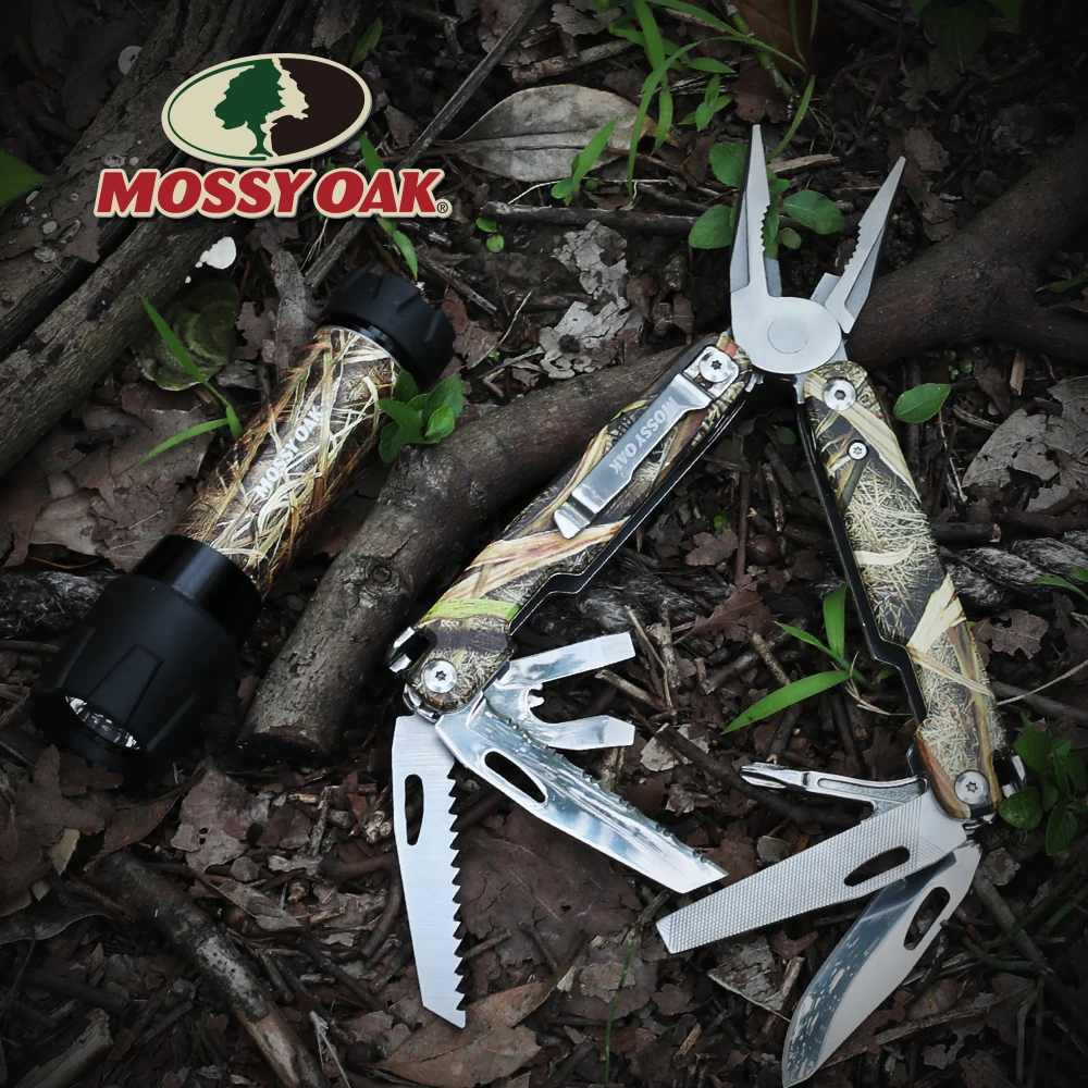 Многофункциональный инструмент MOSSY OAK 12 в 1 плоскогубцы резак для проводов