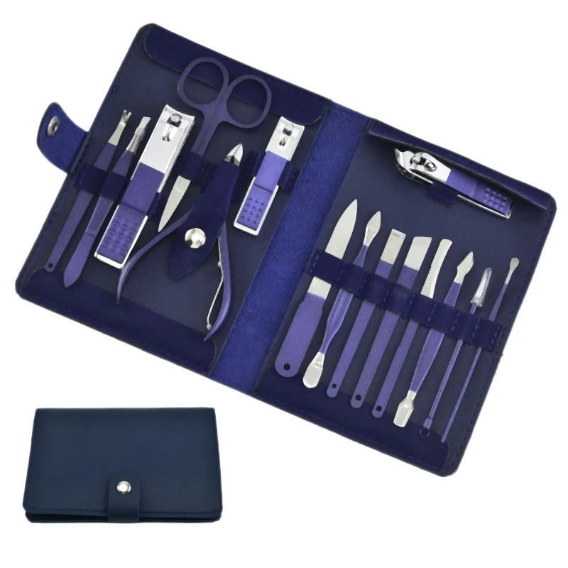

Stainless Steel Manicure Set Professional Nail Clipper Kit of Pedicure Tools Nails Toe Clipper Box for Toe Finger Care