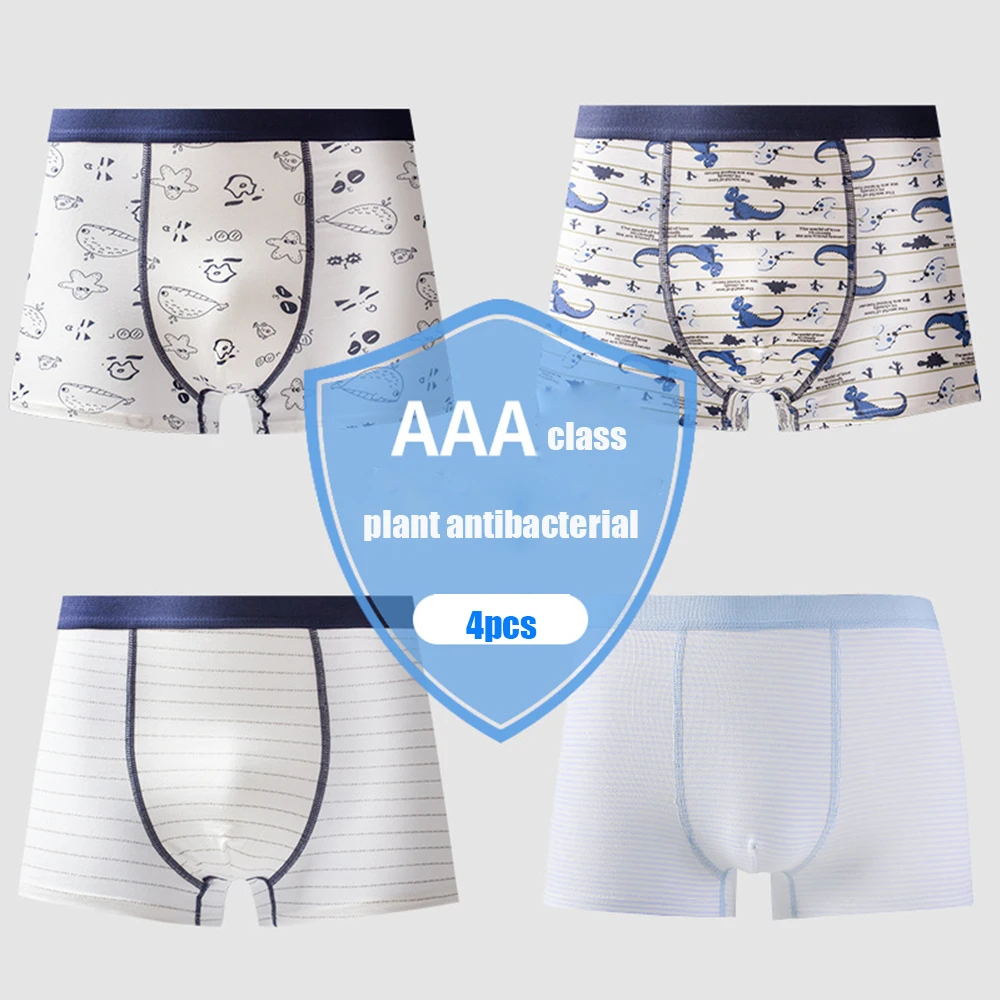 Los ni&ntilde;os ropa interior para ni&ntilde;os pantalones cortos de dibujos animados de algod&oacute;n suave ropa interior de los ni&ntilde;os grandes bragas 4 unids/lote-5