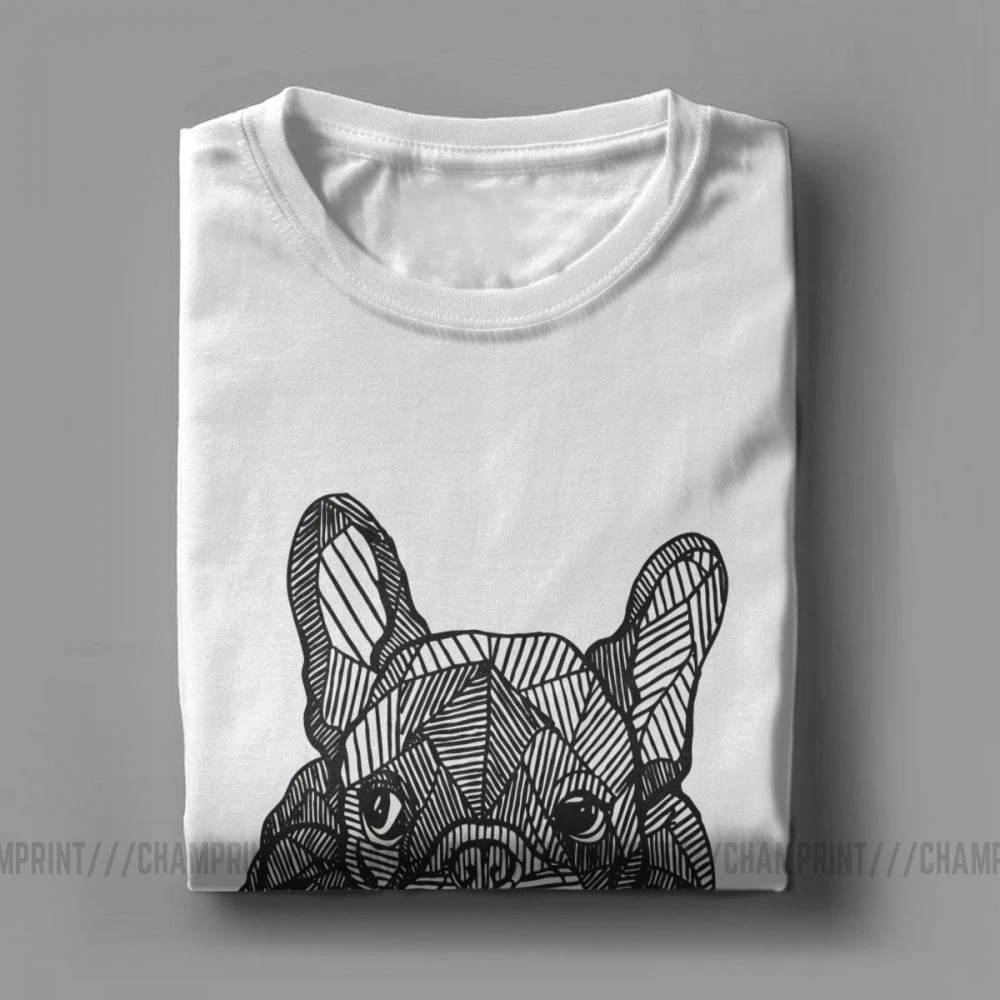 Футболки для влюбленных французских бульдогов щенков собак мужчин хипстерская