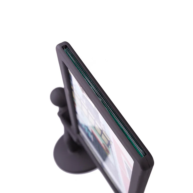 6 дюймов Оригинальная Фоторамка черный пластиковый постер стойка для дисплея