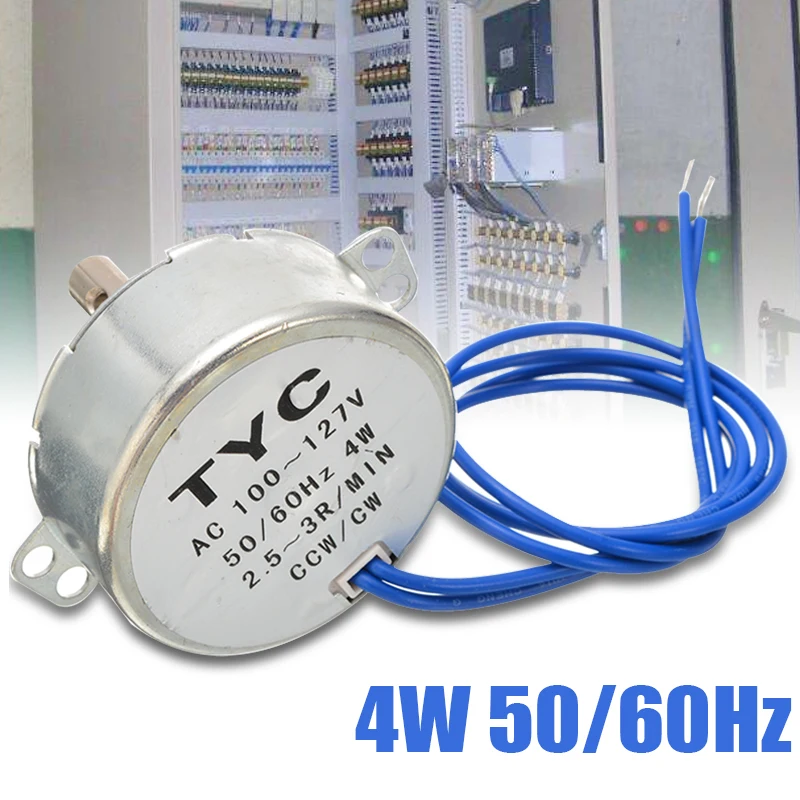 1 шт. Проигрыватель Синхронный двигатель CCW/CW направление 4W 50/60Hz 2 5 3 оборотах