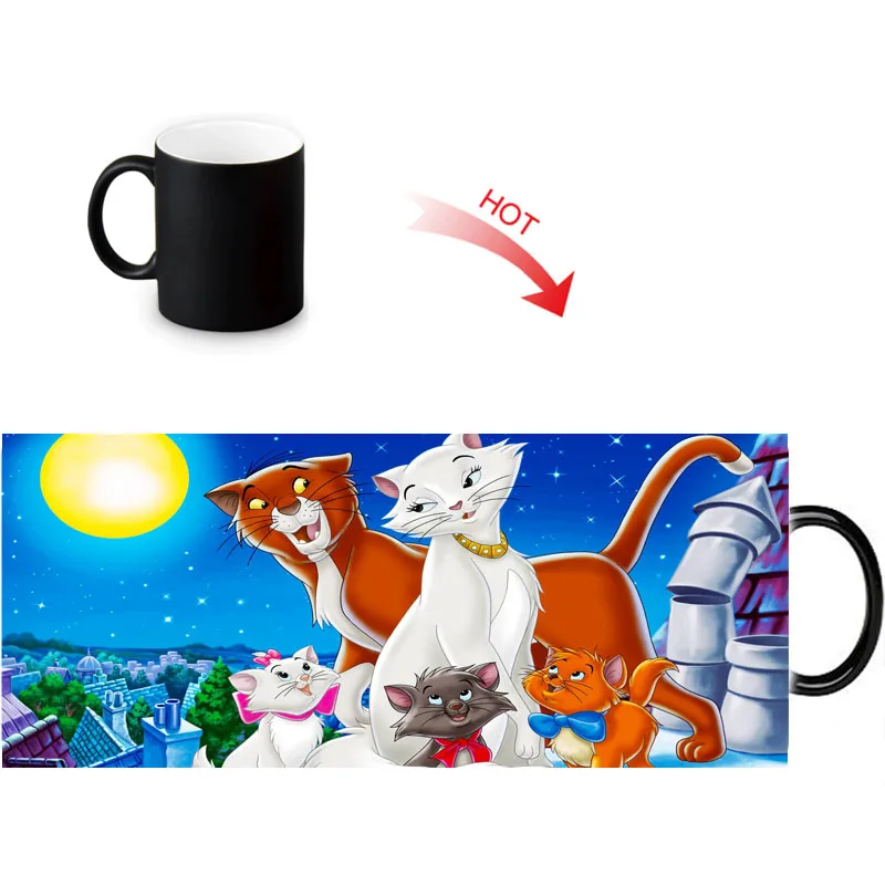 Креативная кружка с изменением цвета кружки для горячих напитков аристократы