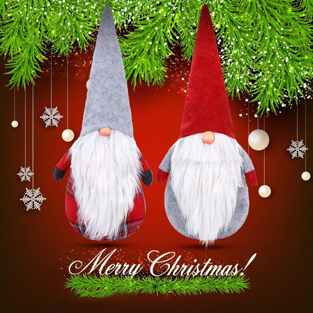 Рождественские украшения для дома набор милая Рождественская плюшевая игрушка