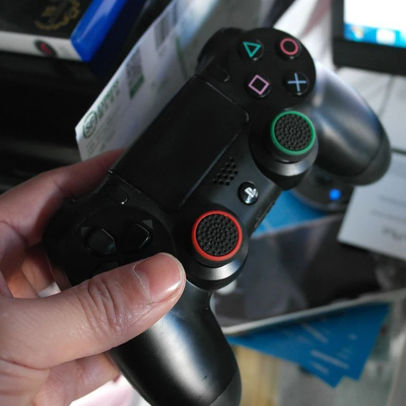 2 шт. джойстик контроллера резиновые силиконовые ручки Крышка корпуса Кнопка s