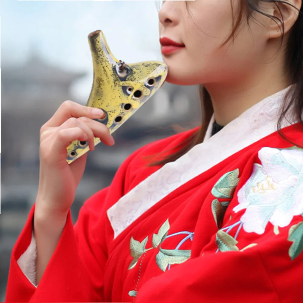 12 отверстий Alto C Ocarina музыкальный инструмент для начинающих профессиональных