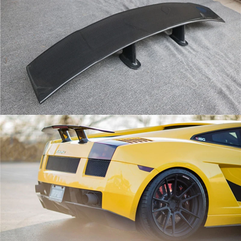 

Стайлинг автомобиля для Lamborghini Gallardo LP540/LP550/LP560 2007-2014, задний багажник из настоящего углеродного волокна, спойлер, украшение крыла