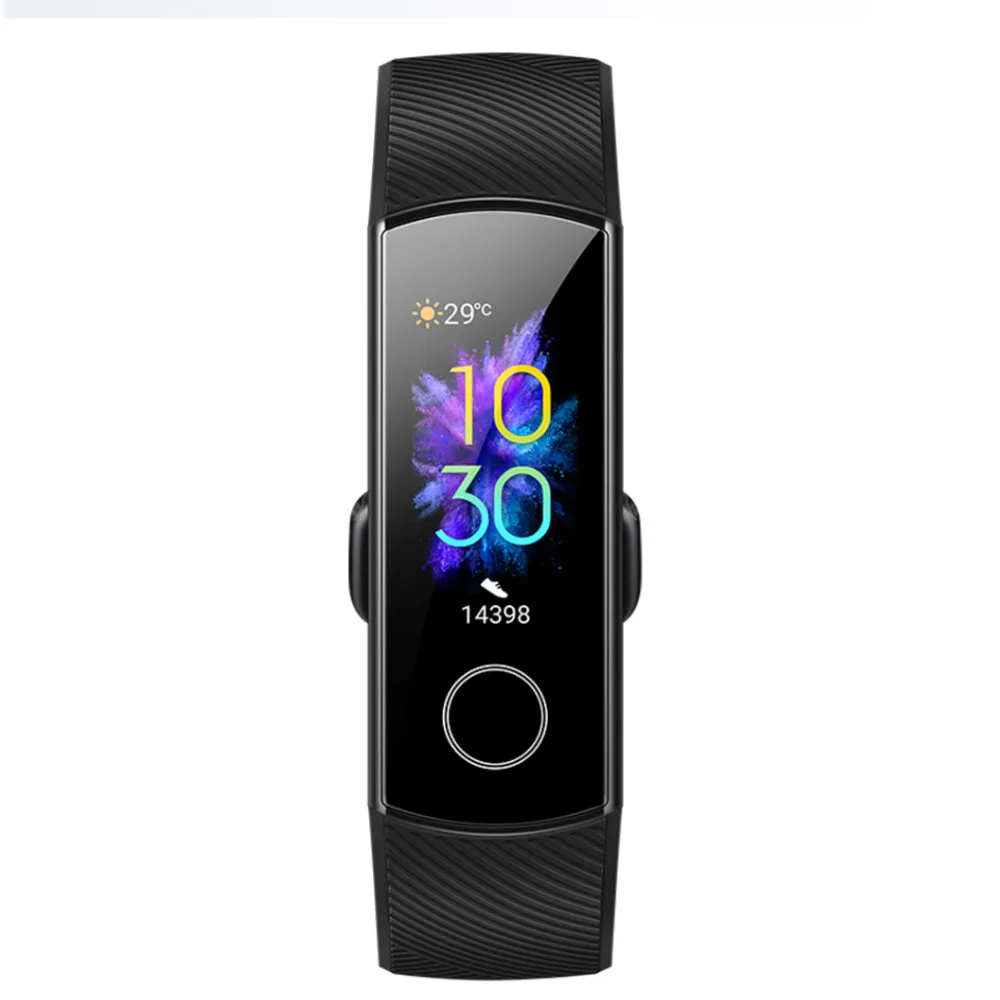 Новейший умный Браслет huawei Honor Band 5, кровяной кислород, цветной сенсорный экран, фитнес, пульс, водонепроницаемые Смарт-часы