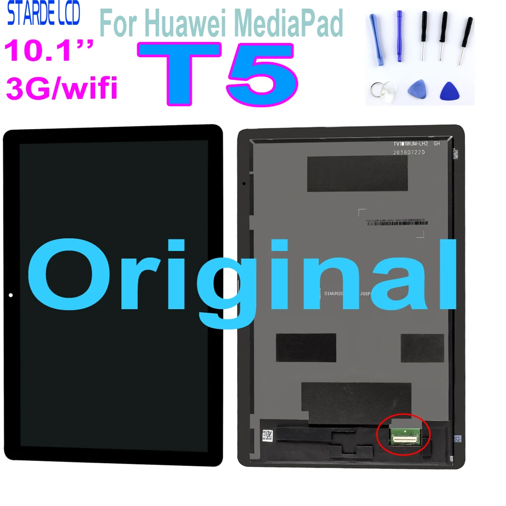 Оригинальный 10 1 &quotдля Huawei MediaPad T5 AGS2 L09 W09 L03 W19 ЖК дисплей с цифровым