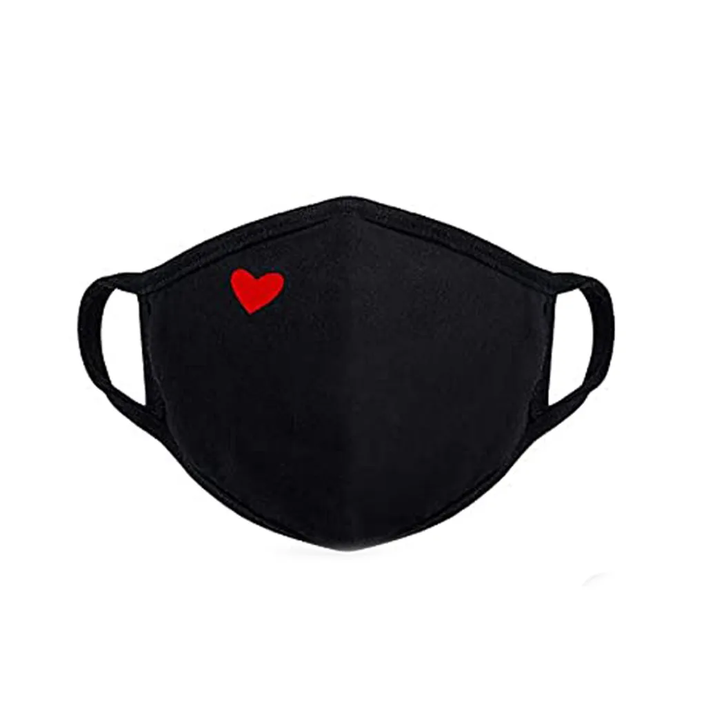 Милый чистый хлопковая маска для губ с рисованным аниме печати моющиеся из