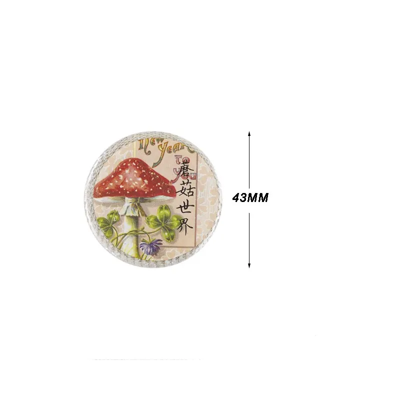 

1pack Retro Philately Series Washi paper Tape DIY Scrapbooking Animal Mushroom Decorative stamp-collecting Sticker Label