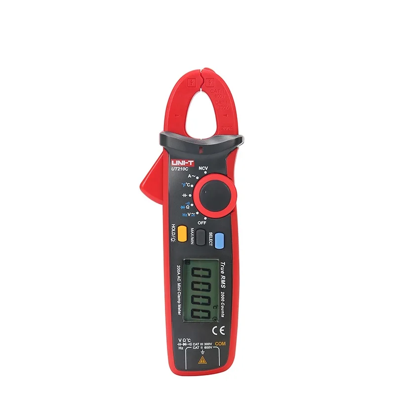 UNI-T UT210A/UT210B/UT210C/UT210D/UT210E True RMS цифровые клещи AC/DC измеритель емкости Бесконтактный мультиметр