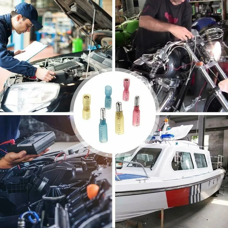 

20Pcs Crimp Bullet Terminal for Audio Wiring Wire Crimp Connectors Female and Male Insulated Electric Connector 22~18 AWG Kit