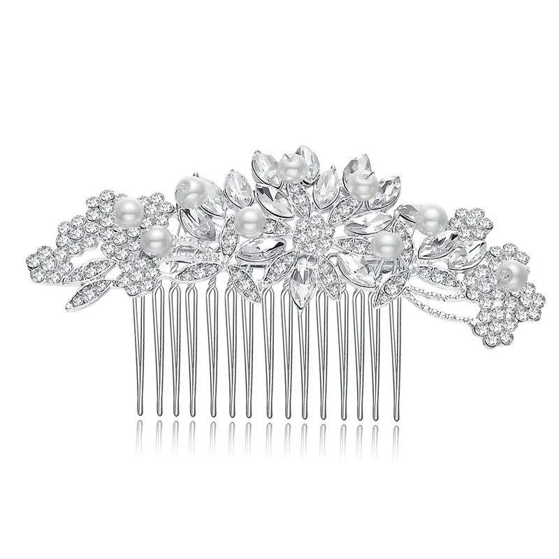 

Handmade Pearl Rhinestone Combs Bridal Combs Wedding Combs Wedding Dresses Accessories Wedding Accessories