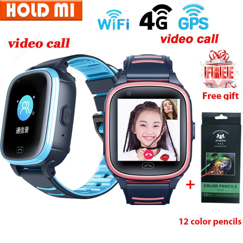 A81 4G smart watch Видеозвонок SOS сигнализация GPS позиционирования шагов Wi Fi прогноз IP67