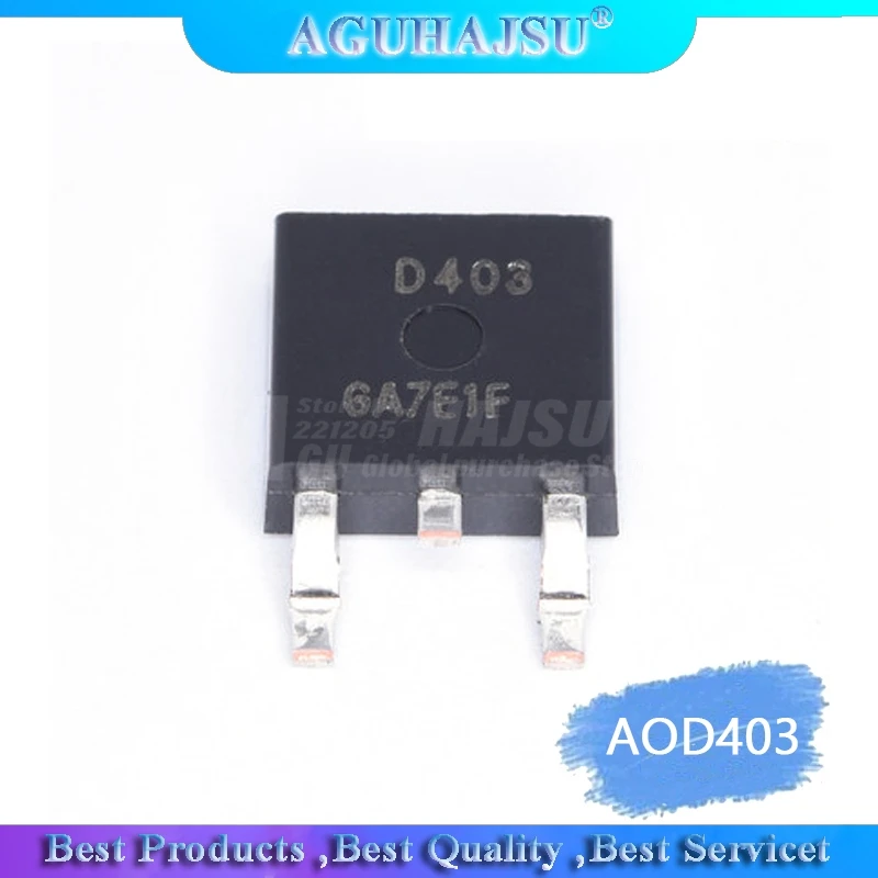 10 шт. AOD403 TO-252 D403 TO252 30V 85A P канал MOSFET | Электронные компоненты и принадлежности