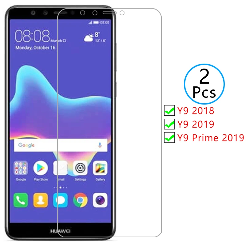 

protective tempered glass for huawei y9 2018 prime 2019 screen protector on y 9 9y y92018 y9prime film hawei huwei huawey huawe
