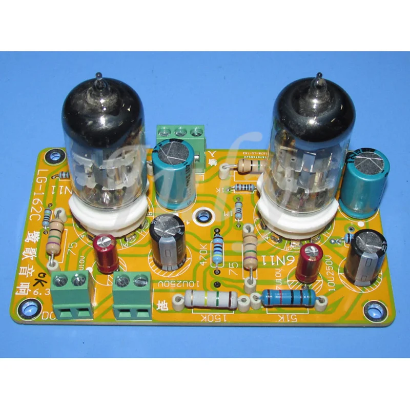 6N11 (6DJ8) Электронная трубка SRPP наушники предступенчатая двухсторонняя печатная плата усилителя, может использоваться как Предварительная плата, LG162C