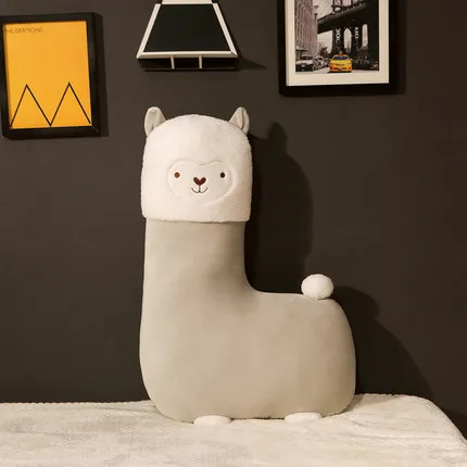 gray Candice guo Мягкая Плюшевая Кукла игрушечное животное Альпака лама alpacos лама овечка мягкая подушка подарок на день рождения ребенка 1 шт - Цвет: gray