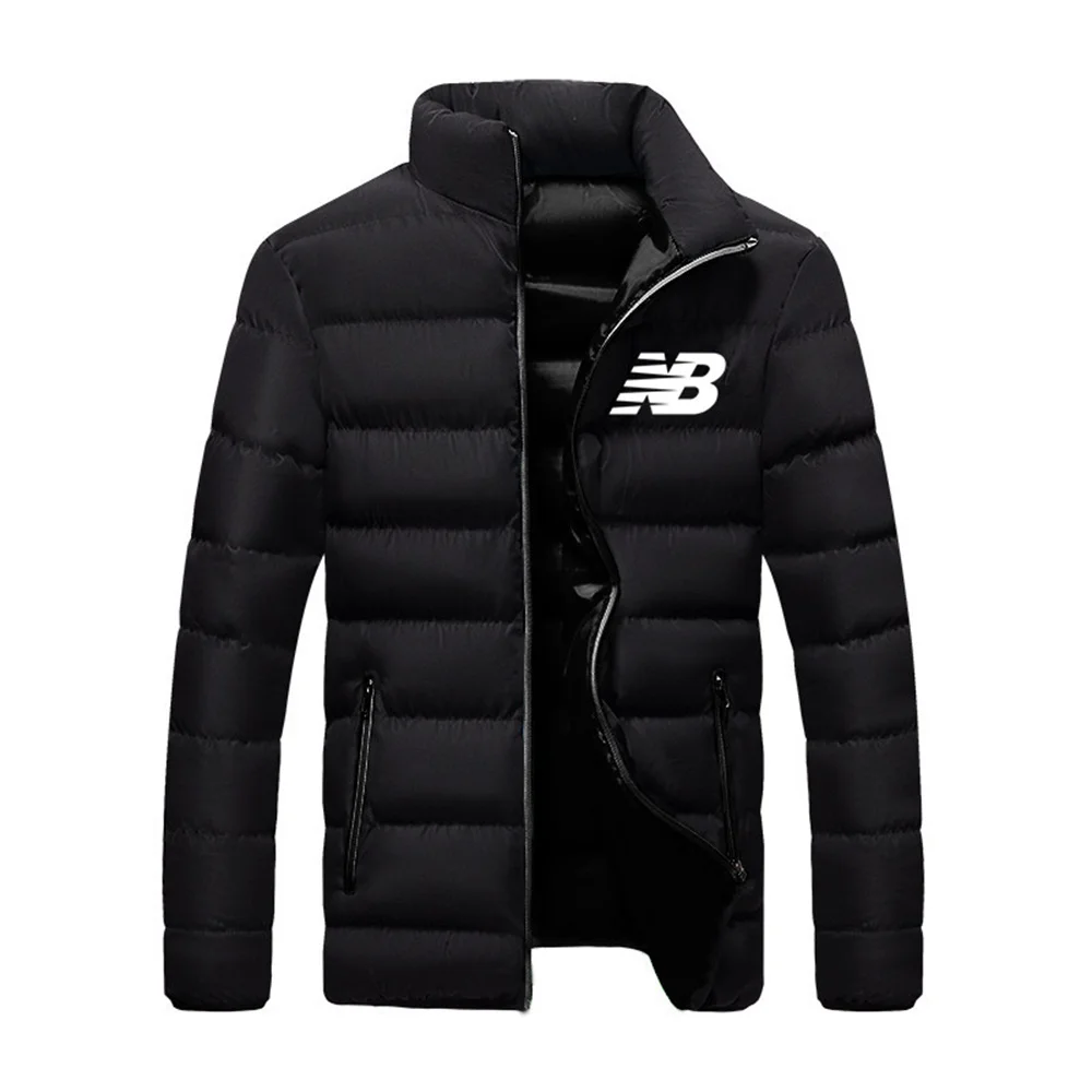 

2021 New Winter Warm Jacket Men's Fashion Stand-up Collar Parker Jacket Men's Padded Windbreak Male Cycling Outwear Coats