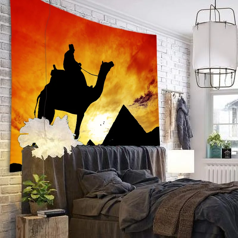 

Creative 3D Printing Ancient Greek Fresco Pyramid Tapestry Wall Hanging Bed Spread Beach Towel Table Cloth Yoga Mat