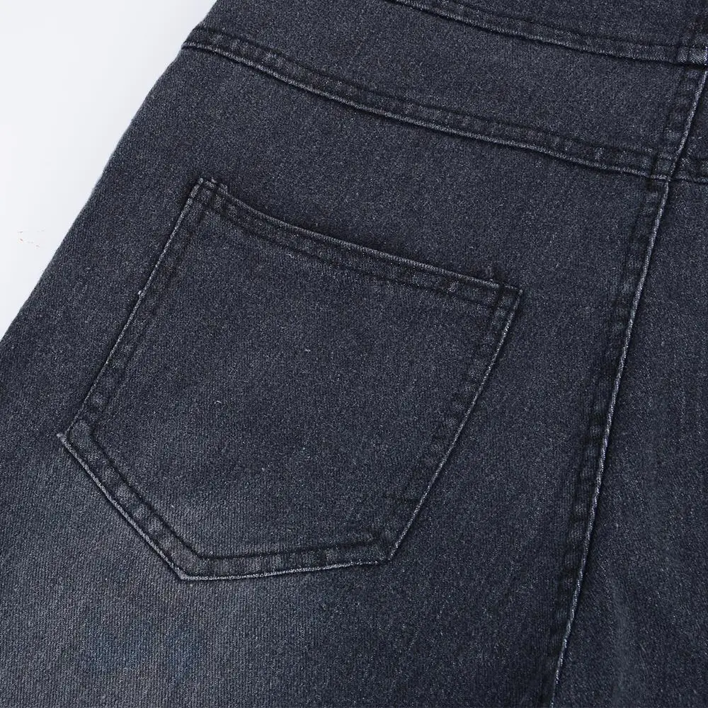 Модный женский джинсовый комбинезон для девушек 2019 цветочный свободный