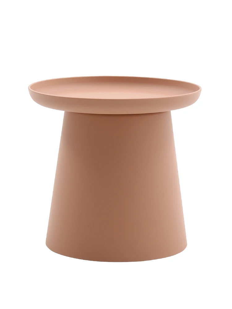 

Modern simple internet celebrity ins tea table small household plastic round table combination small tea table sofa side table O
